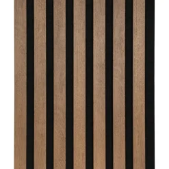 Kleurstaal lattenwand Decowall Acoustic rustiek eiken 25x30cm