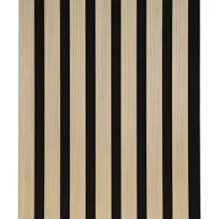 Kleurstaal lattenwand Decowall Acoustic natuur eiken 25x30cm