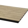 Kleurstaal lattenwand Decowall Acoustic vergrijsd eiken 25x30cm