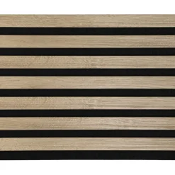 Kleurstaal lattenwand Decowall Acoustic vergrijsd eiken 25x30cm