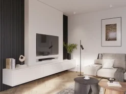 Kleurstaal lattenwand Decowall Acoustic zwart 25x30cm