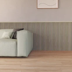 Kleurstaal lattenwand Decowall Acoustic eiken 25x30cm