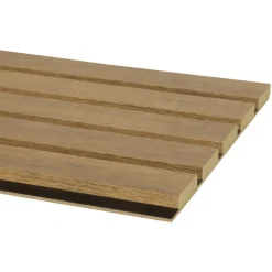 Kleurstaal lattenwand Decowall Essential brons eiken 25x30cm