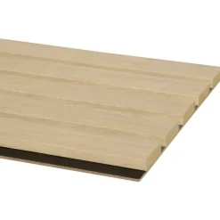 Kleurstaal lattenwand Decowall Essential naturel eiken 25x30cm