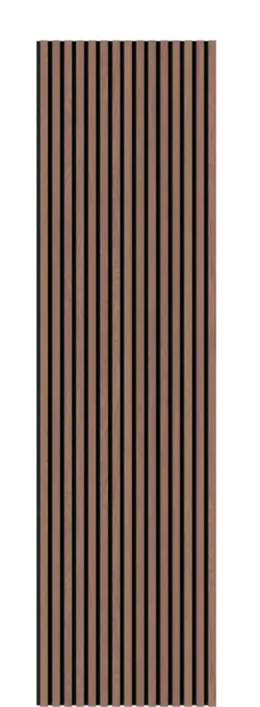 Kleurstaal lattenwand walnoot 20 x 30 cm
