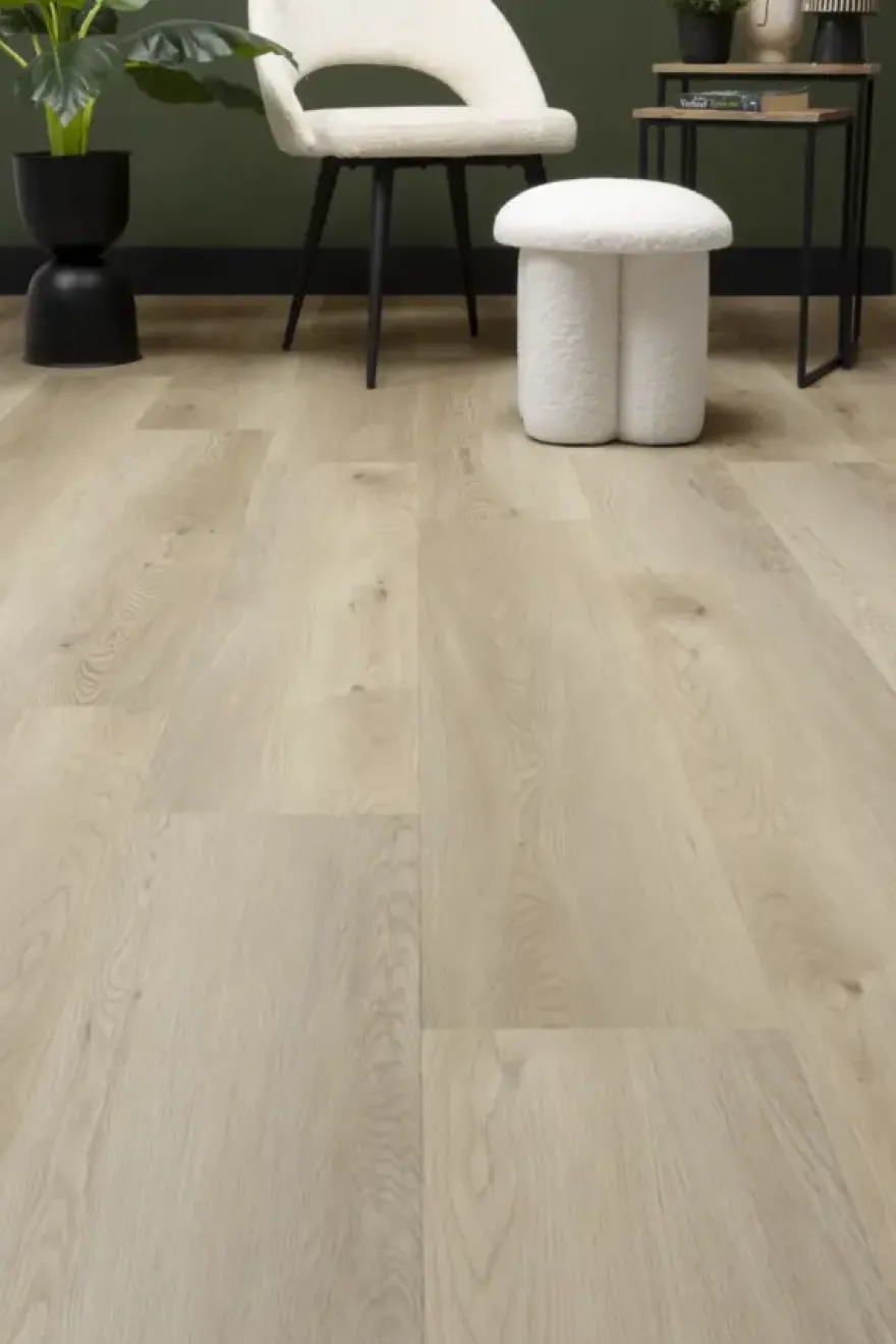 Kleurstaal Lundia click PVC Natuur Hella grijs houtlook