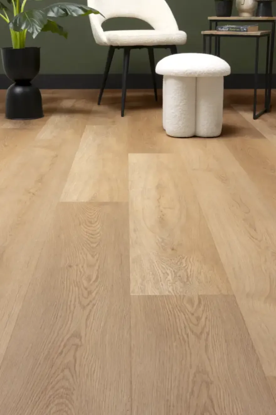 Kleurstaal Lundia click PVC Natuur Berrit bruin houtlook
