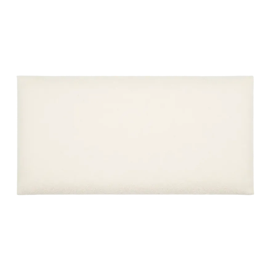 Kleurstaal wandkussen Boucle Crème