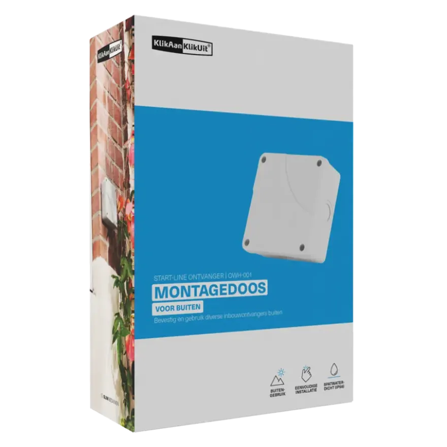 KlikAanKlikUit Montagedoos OWH-001 Spatwaterdicht