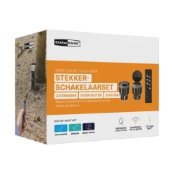 KlikAanKlikUit schakelset AGC2-3500R met afstandsbediening en 2x stopcontact