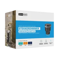 KlikAanKlikUit Stekkerdoos AGC-200 inclusief Dimmer voor Buiten