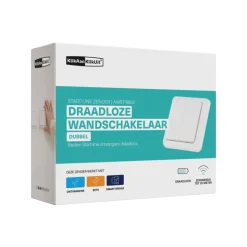 KlikAanKlikUit Wandschakelaar Dubbel AWST-8802