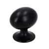 Knop Amber zwart 20mm