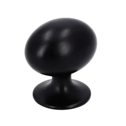 Knop Amber zwart 20mm