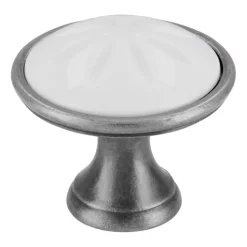 Knop Claudia wit 34mm