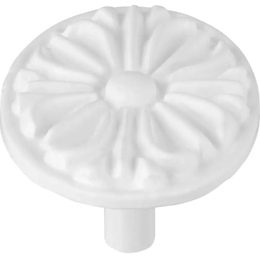 Knop Elian wit 38mm