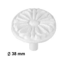 Knop Elian wit 38mm