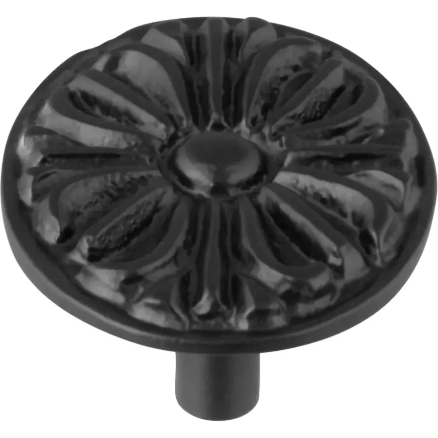 Knop Elian zwart 38mm