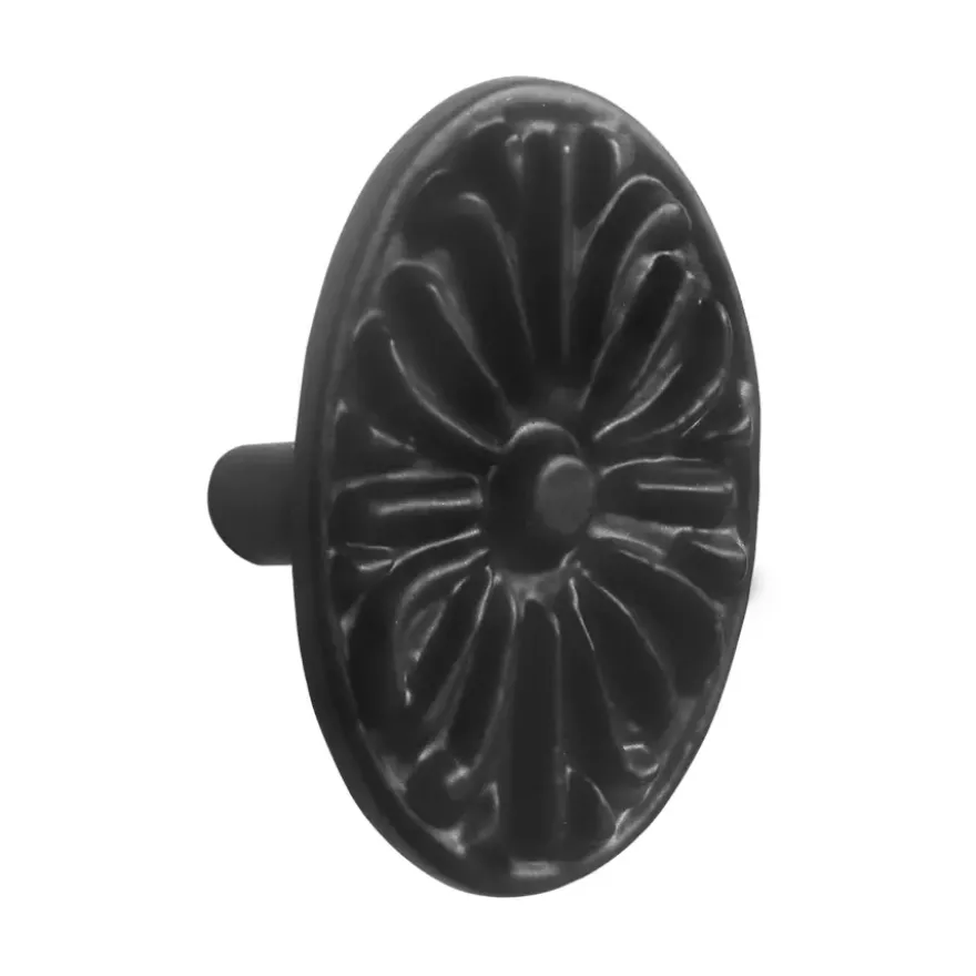 Knop Elian zwart 38mm