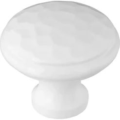 Knop Hamerslag wit 31mm