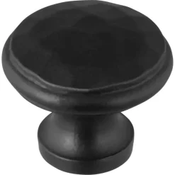 Knop Hamerslag zwart 31mm