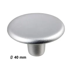 Knop Hetty aluminium 40mm