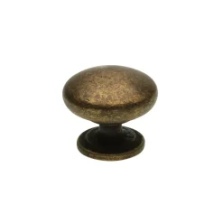 Knop Hilde messing antiek 32mm