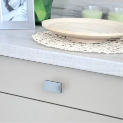 Knop Inge rvs look 58mm
