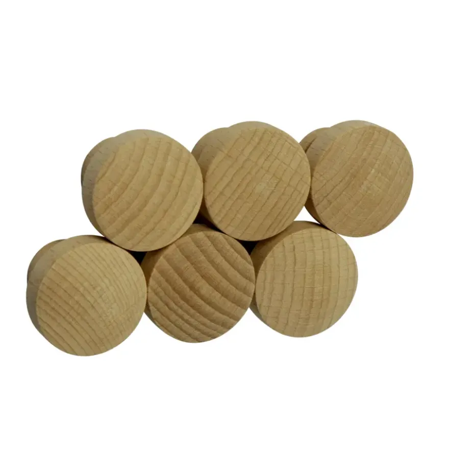 Knop Jasmijn beuken 30mm 6 stuks