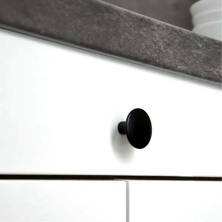 Knop Jelte zwart 30 mm