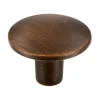 Knop Kaylee messing gezwart 30mm