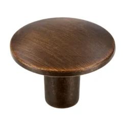 Knop Kaylee messing gezwart 30mm
