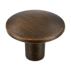 Knop Kaylee messing gezwart 30mm