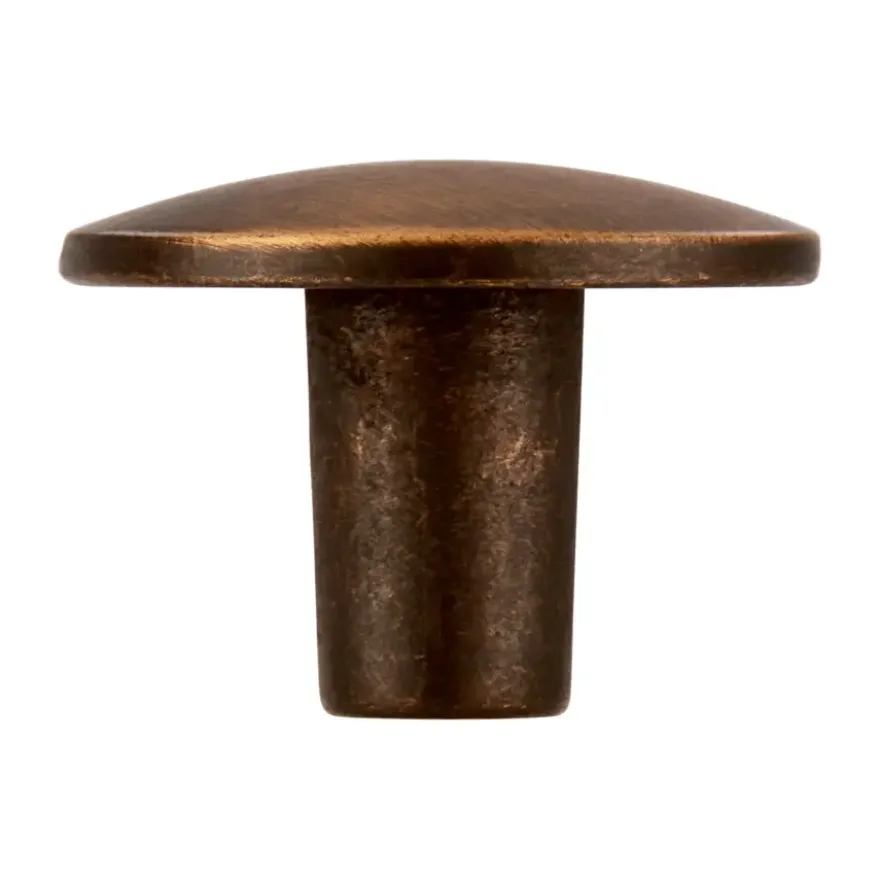 Knop Kaylee messing gezwart 30mm
