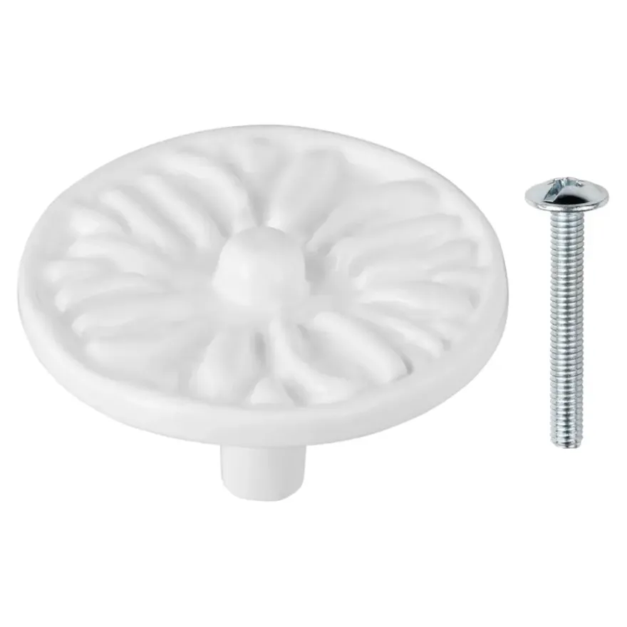 Knop Lyam wit 45mm