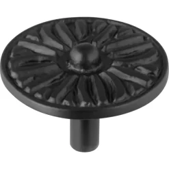 Knop Lyam zwart 45mm
