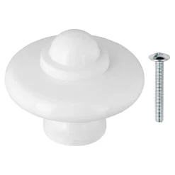 Knop Lydia wit 42 mm