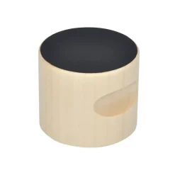 Knop Mats zwart 48mm