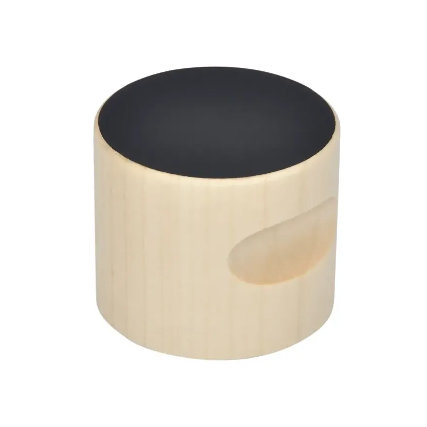Knop Mats zwart 48mm