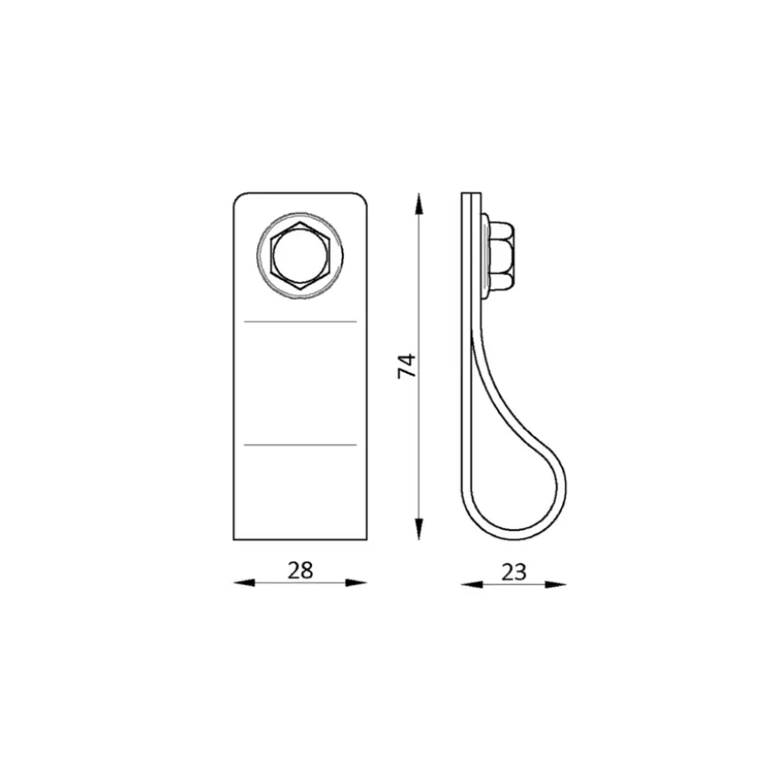 Knop Noah bruin 28mm