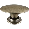 Knop Ovaal messing antiek 33mm