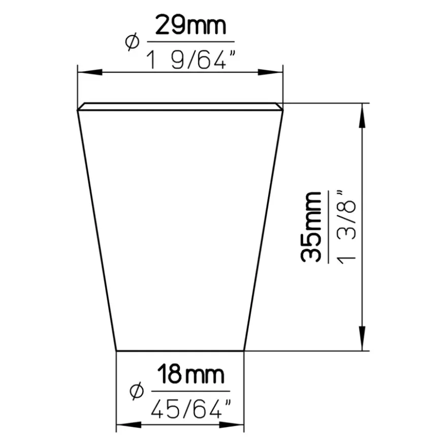 Knop Phoebe rvs 29mm