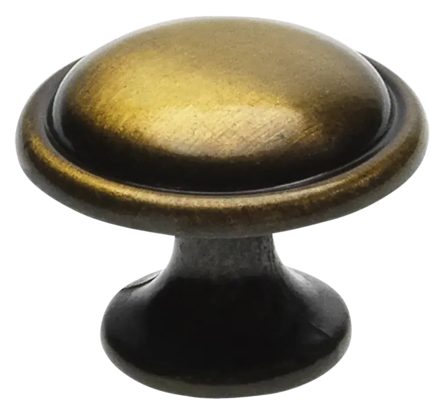 Knop Quinty messing antiek 29mm