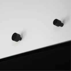 Knop Rana zwart 25mm