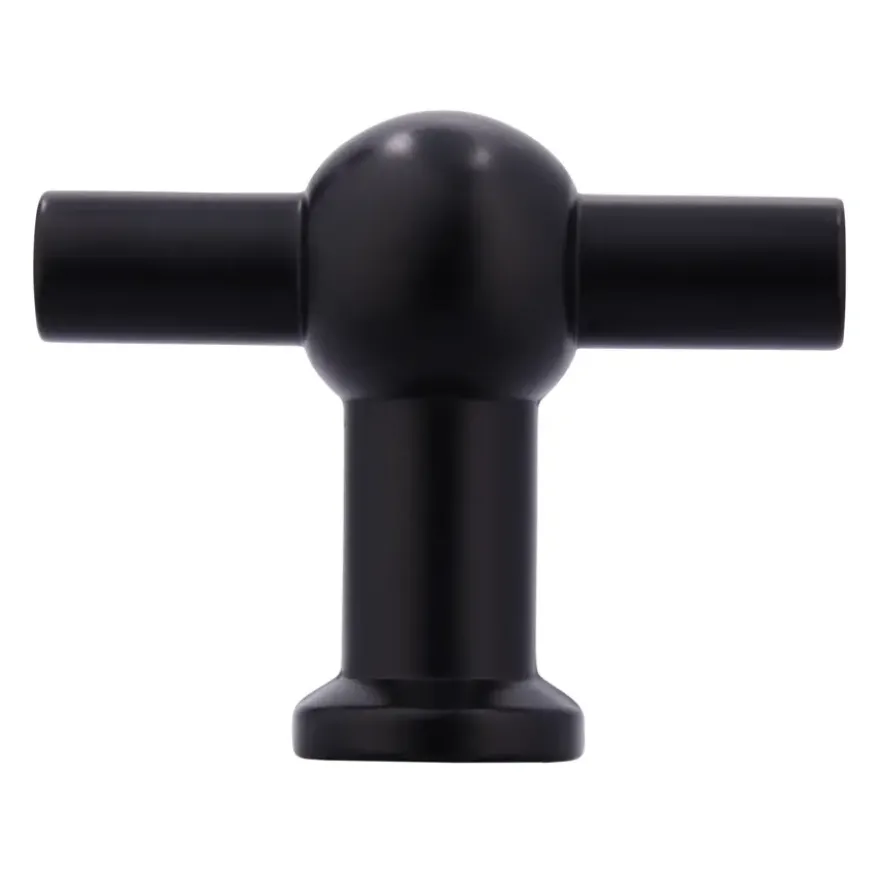 Knop Thea zwart 50mm