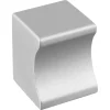 Knop Vierkant aluminium 19mm