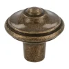 Knop Violet messing antiek 31mm