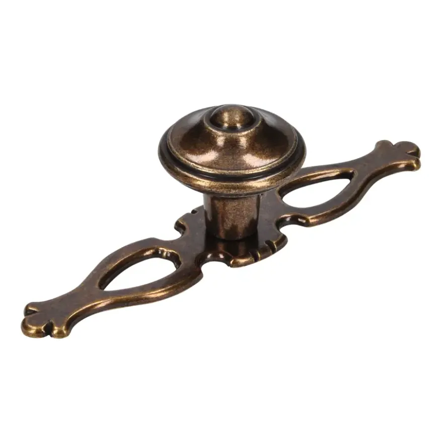 Knop Violet messing antiek 108mm
