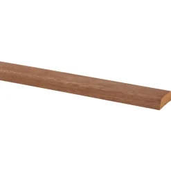 Koplat hardhout schuin 12x37 mm, lengte 270 cm