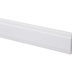 Koplat MDF klassiek wit gegrond 12x68mm 270cm
